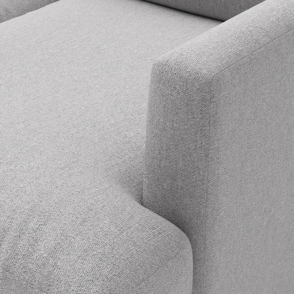 Jackson 3-Seater Sofa - Grey Marl, Rustic Weave