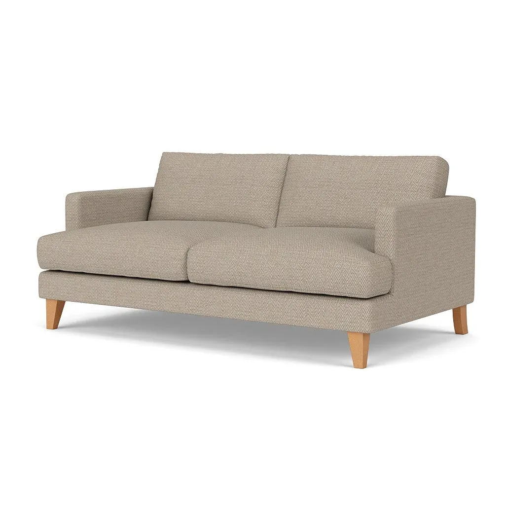 Jackson 3-Seater Sofa - Natural, Herringbone Weave