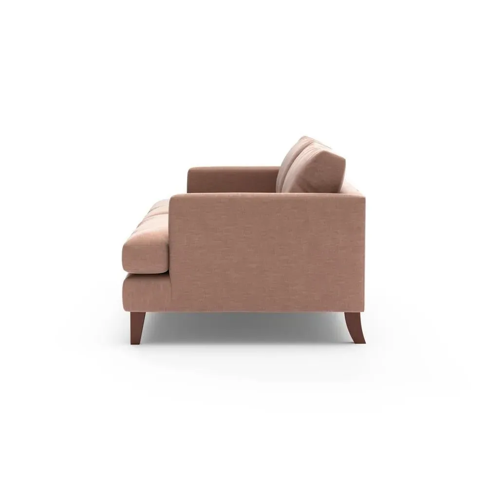 Jackson 4-Seater Sofa - Dusky Rose, Eco Chenille