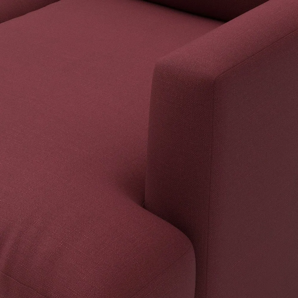 Jackson 4-Seater Sofa - Red, House Linen Mix