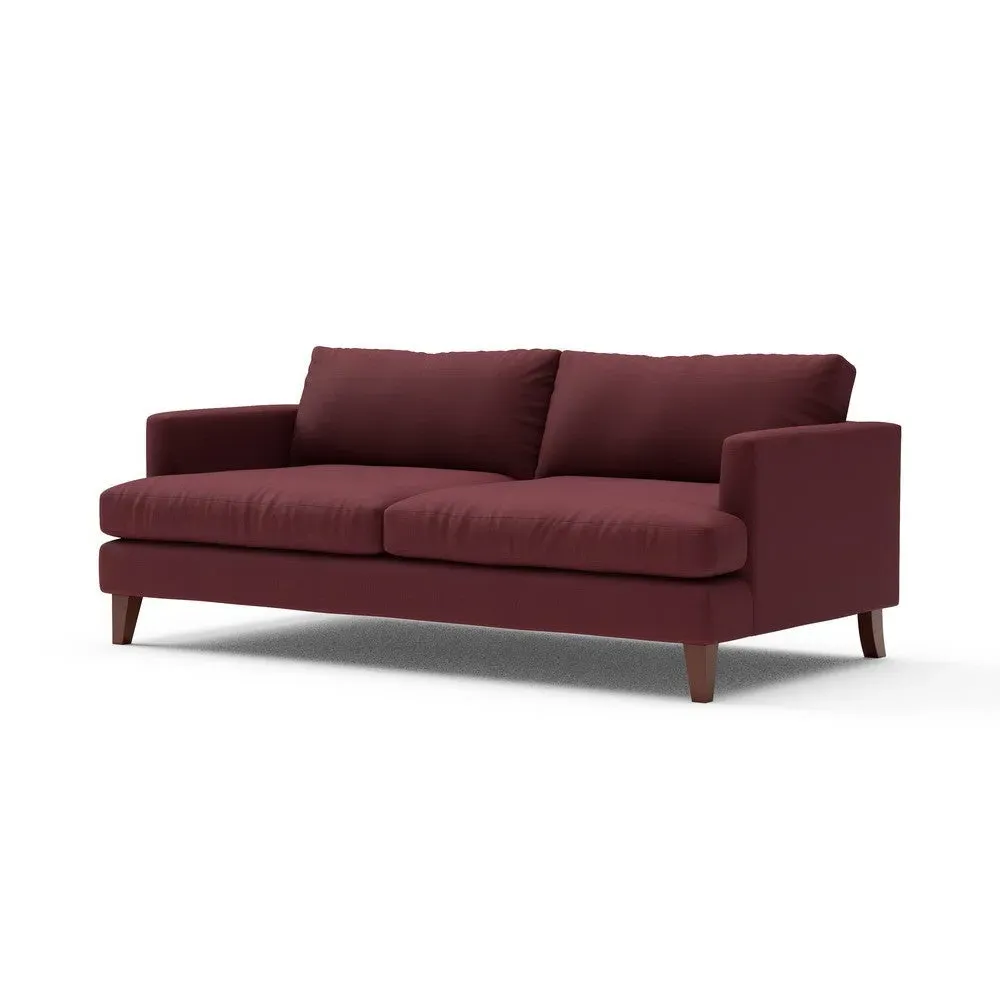 Jackson 4-Seater Sofa - Red, House Linen Mix