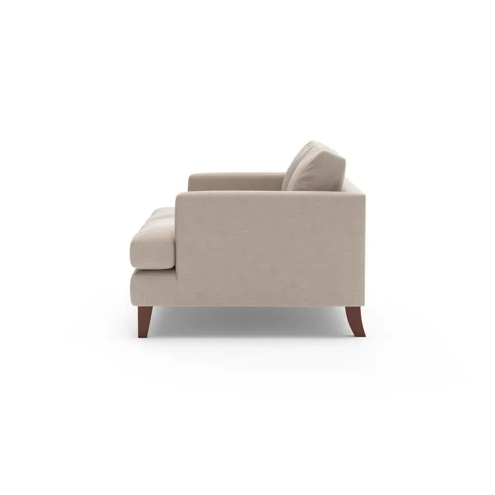 Large 2-Seater Sofa - Natural, Eco Chenille