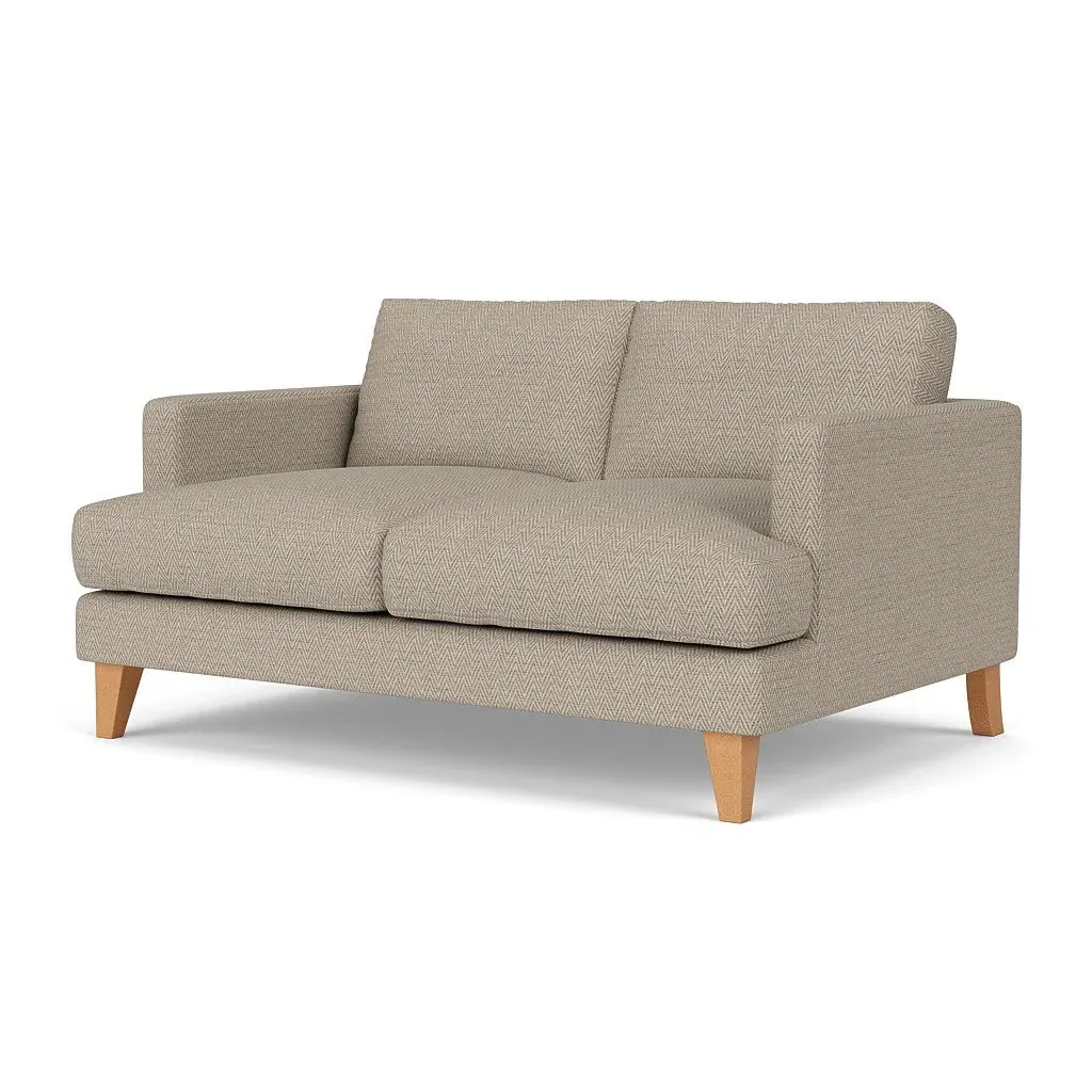Large 2-Seater Sofa - Natural, Herringbone Weave