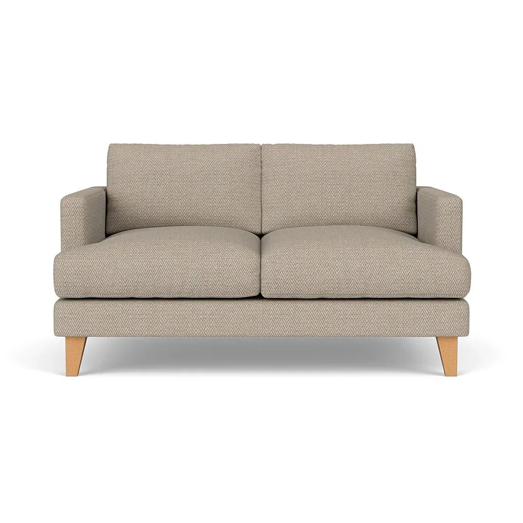 Large 2-Seater Sofa - Natural, Herringbone Weave