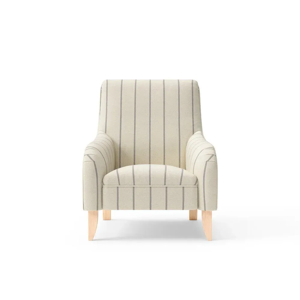 Armchair - Charcoal, Compton Stripe