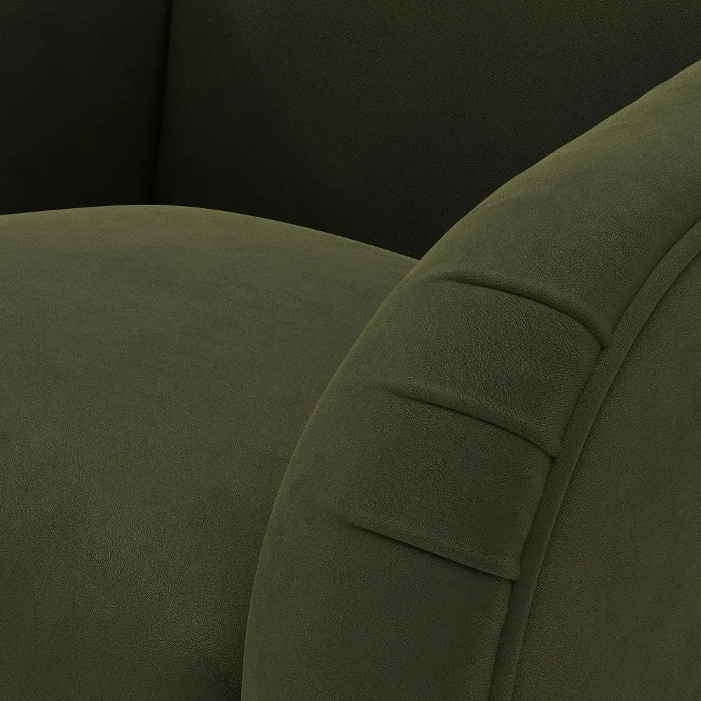 Armchair - Forest Green, Matt Velvet