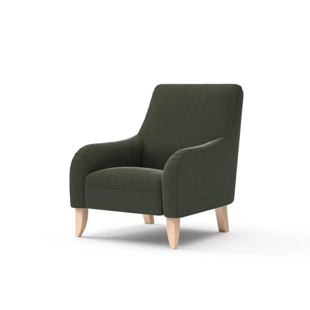 Armchair - Green, Eco Chenille