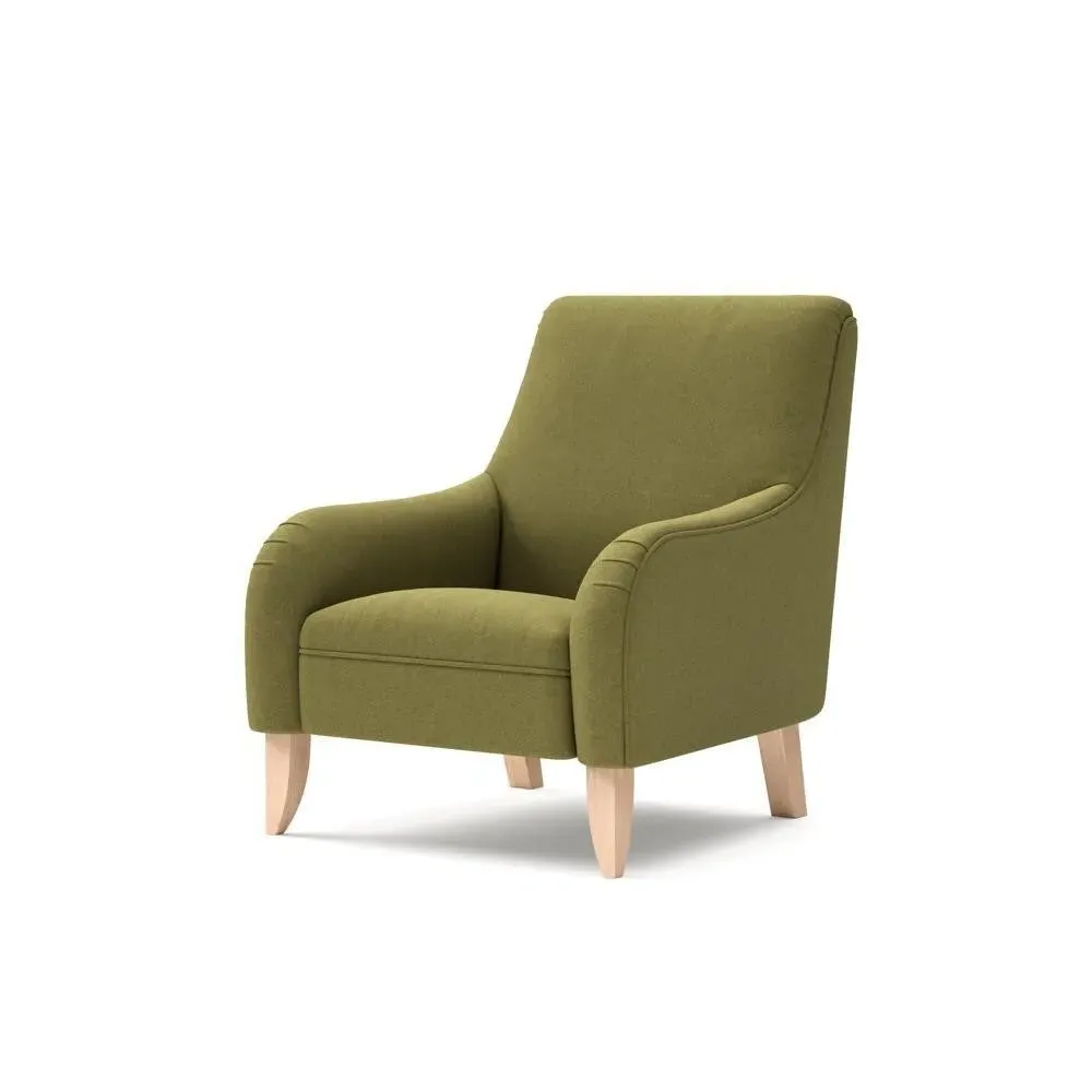 Armchair - Green, House Linen Mix