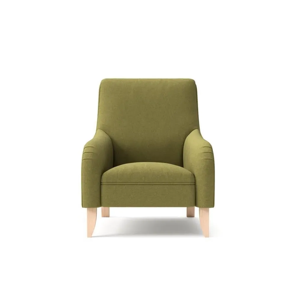 Armchair - Green, House Linen Mix