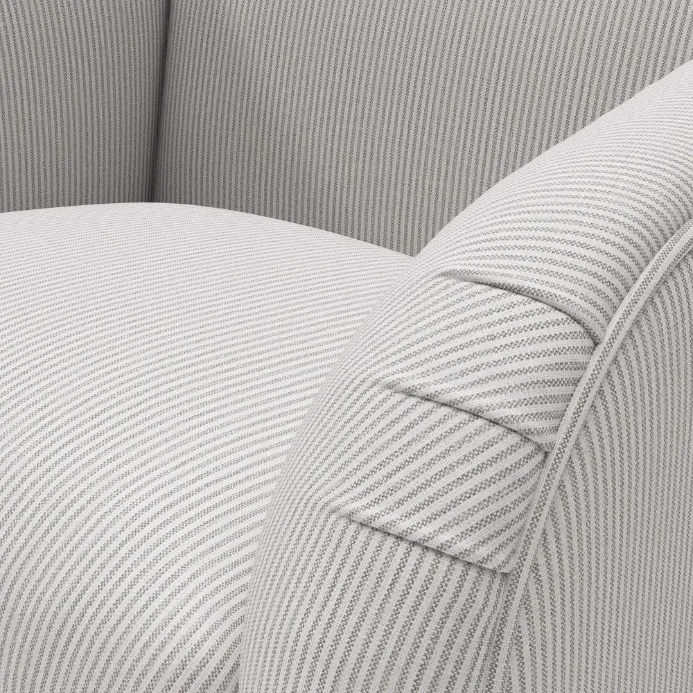 Armchair - Grey, Broadway Stripe