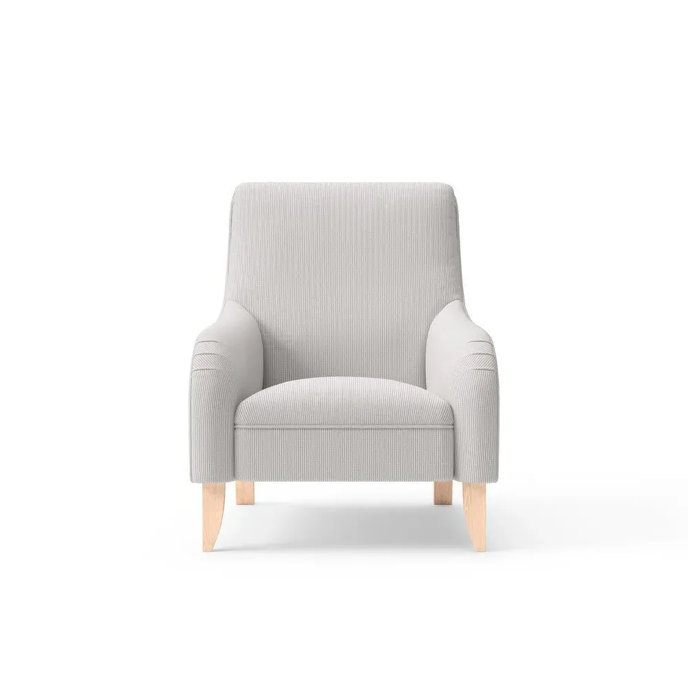 Armchair - Grey, Broadway Stripe