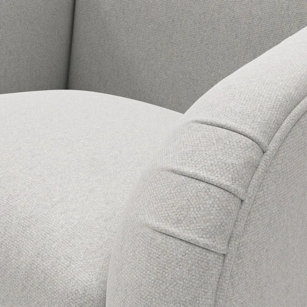 Armchair - Light Grey, Chunky Cotton