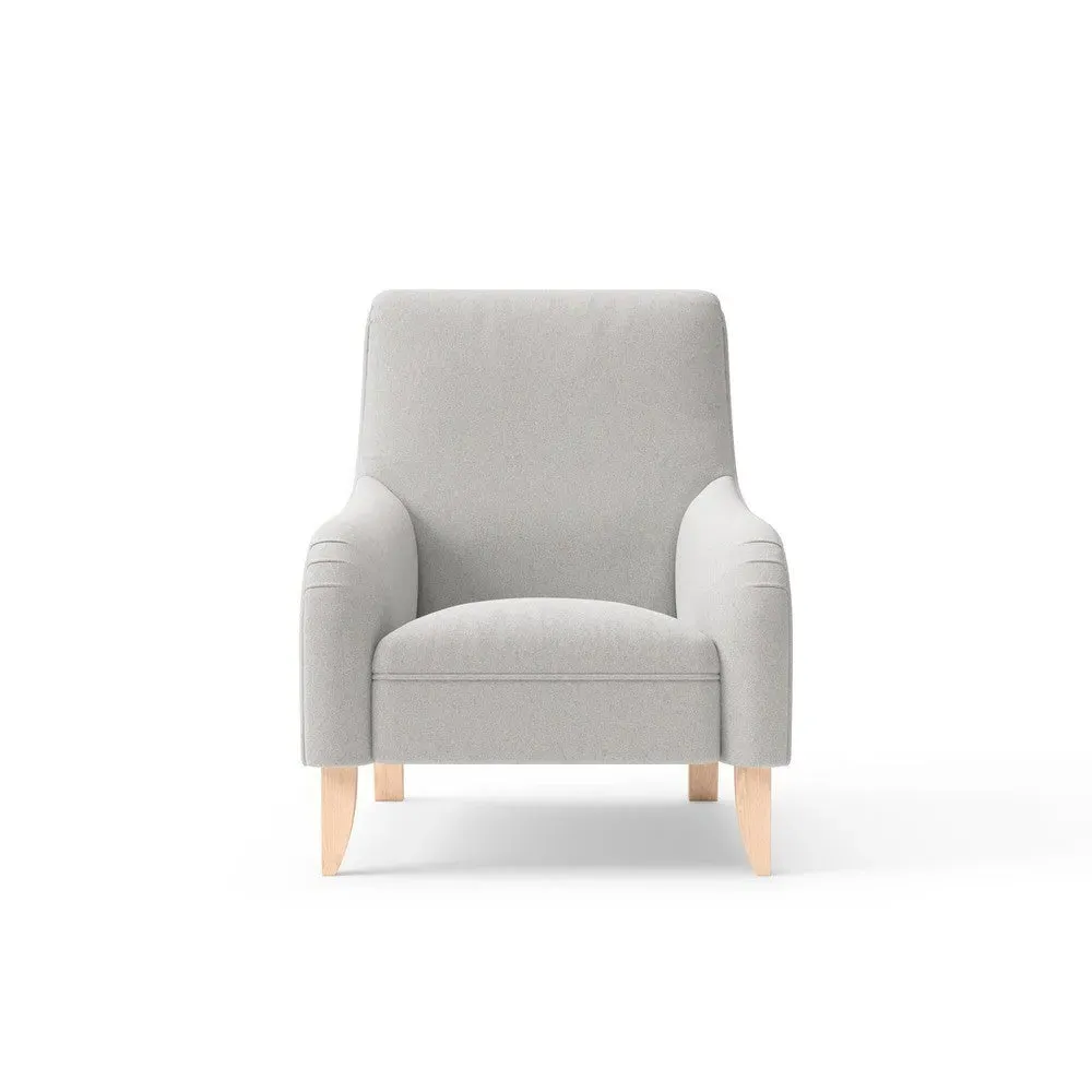 Armchair - Light Grey, Chunky Cotton image