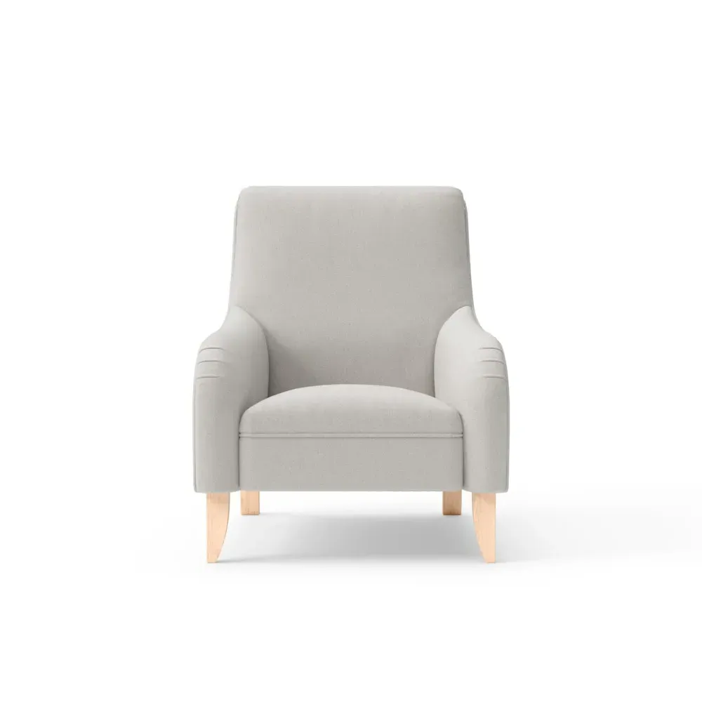 Armchair - Mid Grey, Chunky Cotton