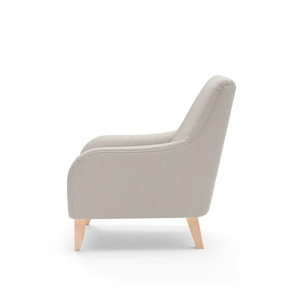 Armchair - Natural, Broadway Stripe