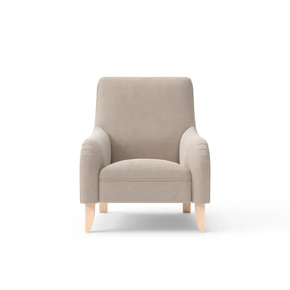 Armchair - Natural, Eco Chenille