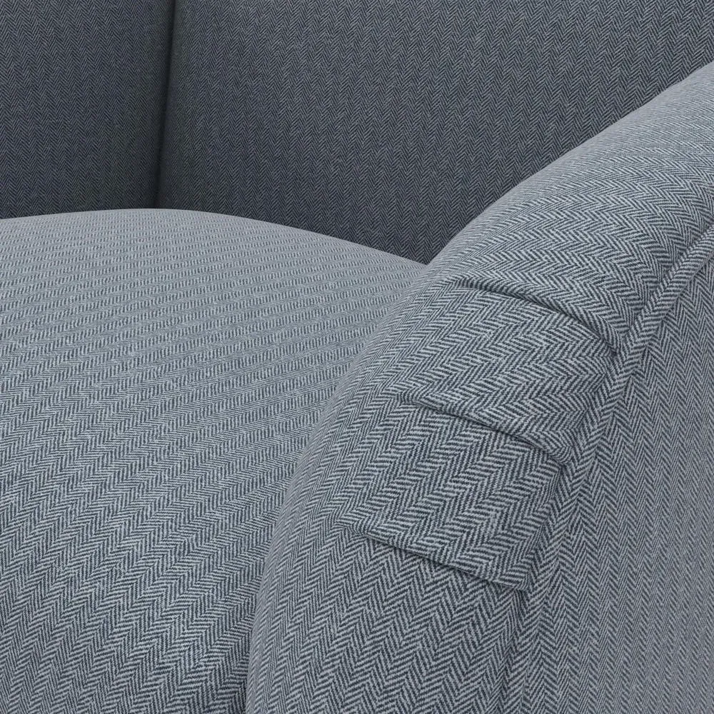 Armchair - Navy, Eco Herringbone
