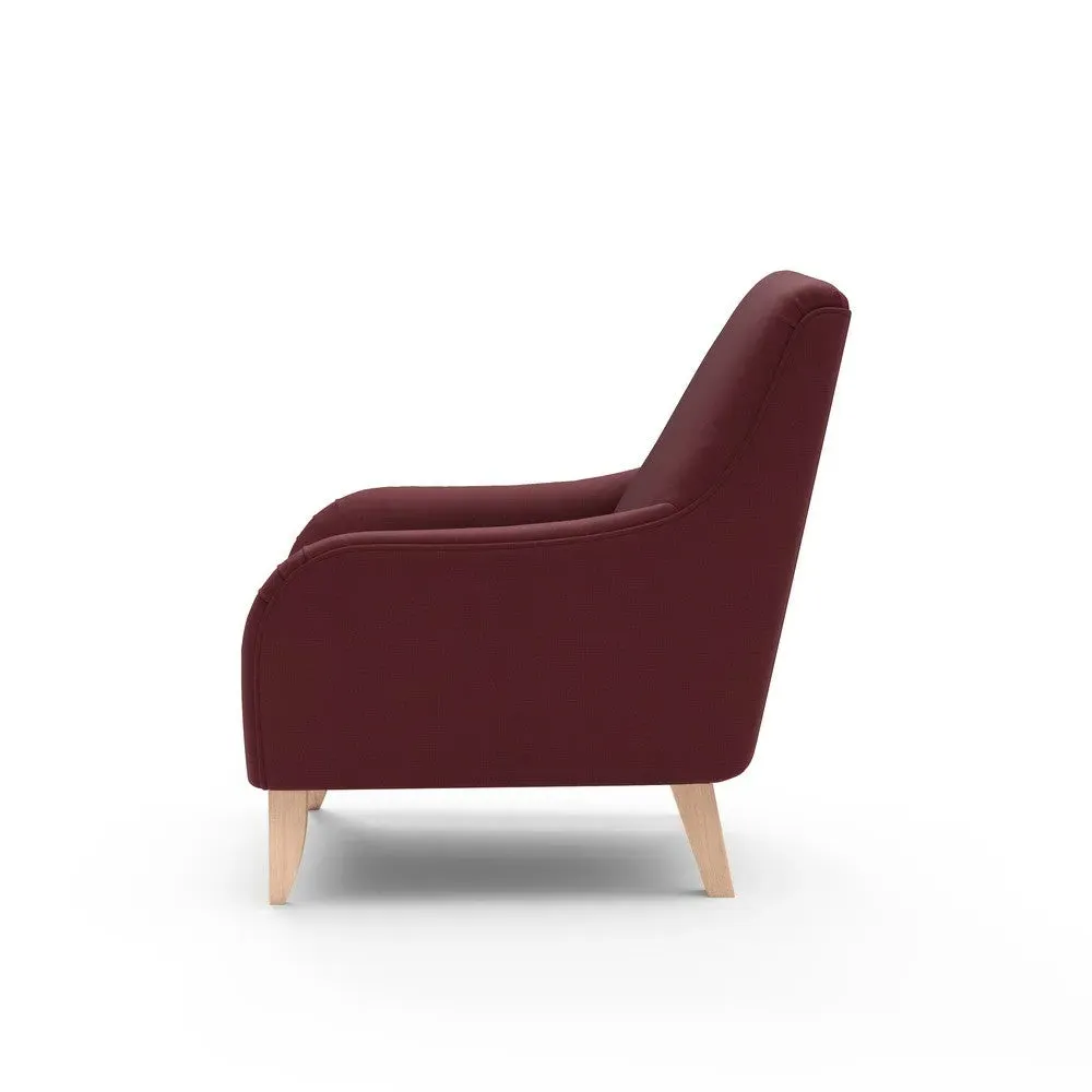 Armchair - Red, House Linen Mix