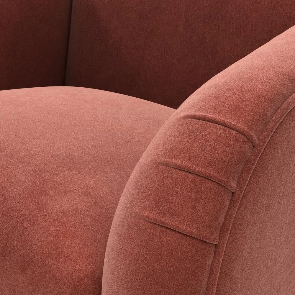Armchair - Red, Matt Velvet