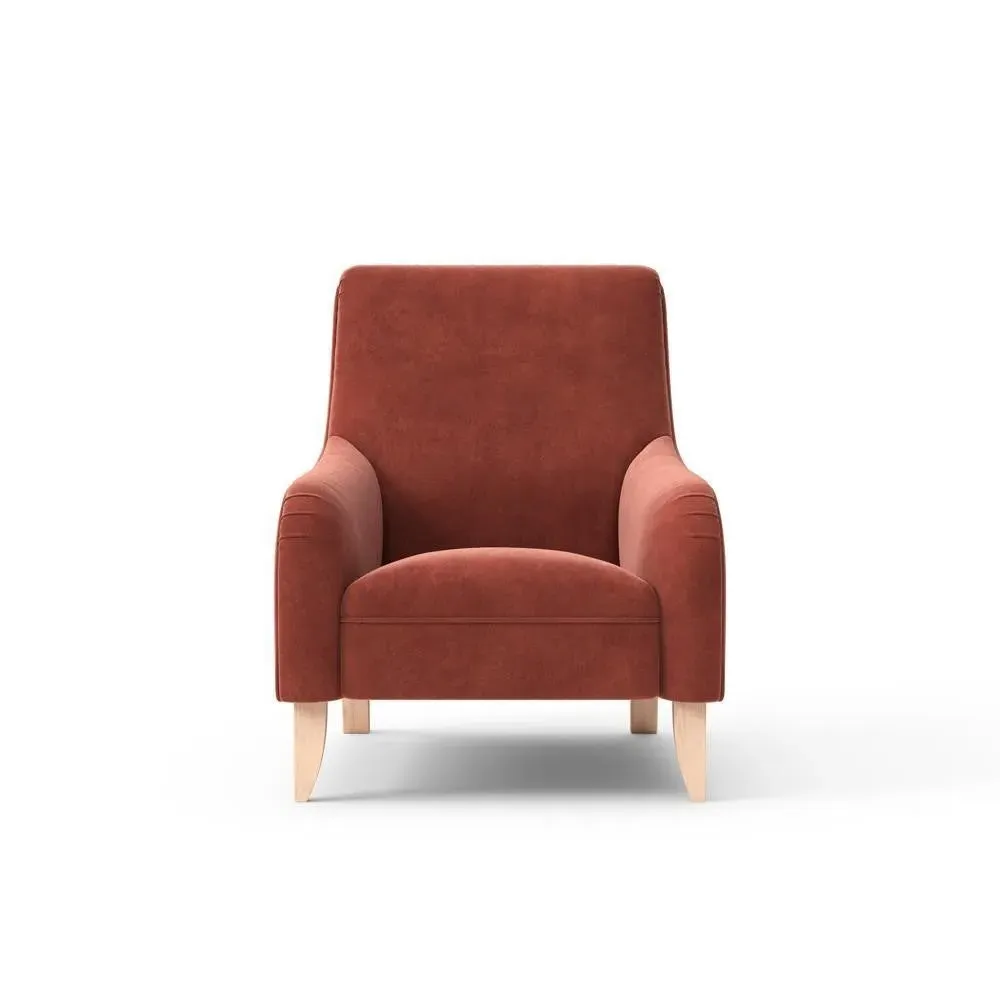 Armchair - Red, Matt Velvet