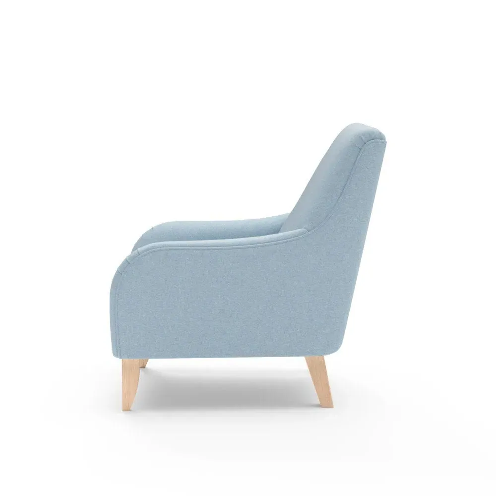 Armchair - Sky Blue, House Linen Mix