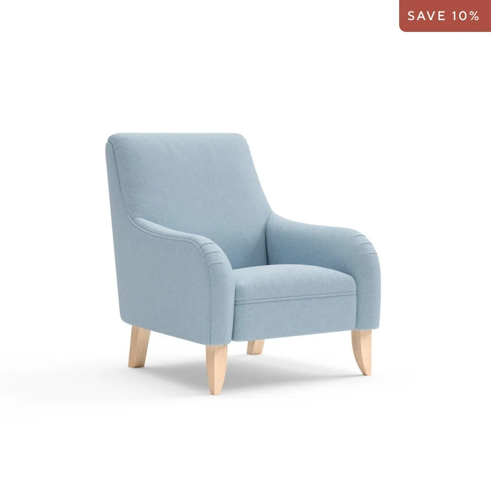 Armchair - Sky Blue, House Linen Mix