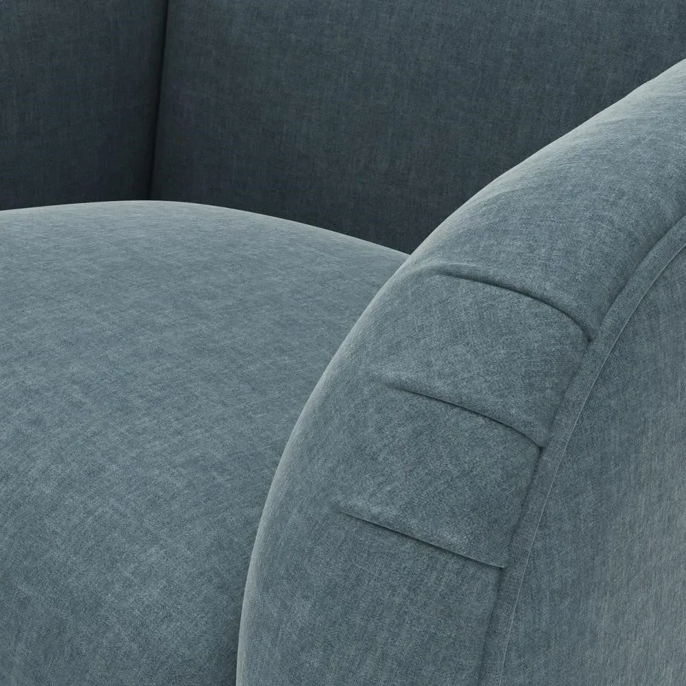 Armchair - Teal, Eco Chenille