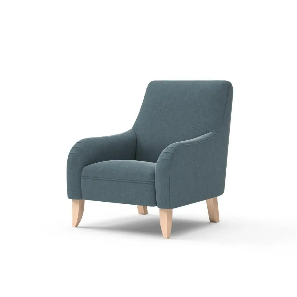 Armchair - Teal, Eco Chenille