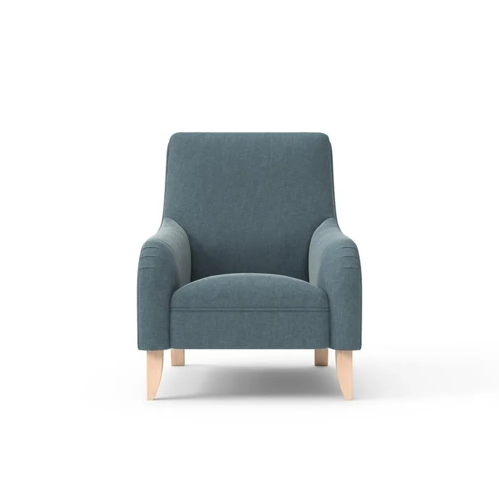 Armchair - Teal, Eco Chenille