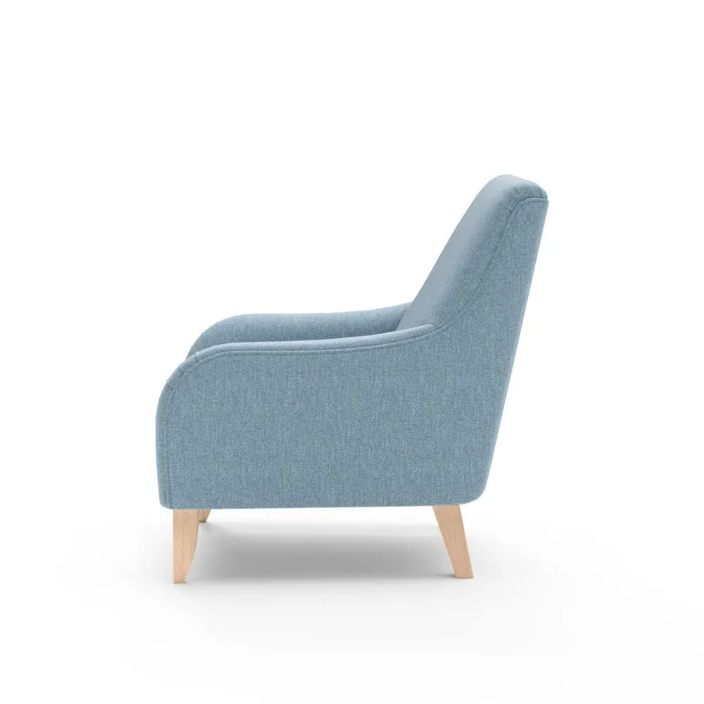 Armchair - Teal, Rustic Weave