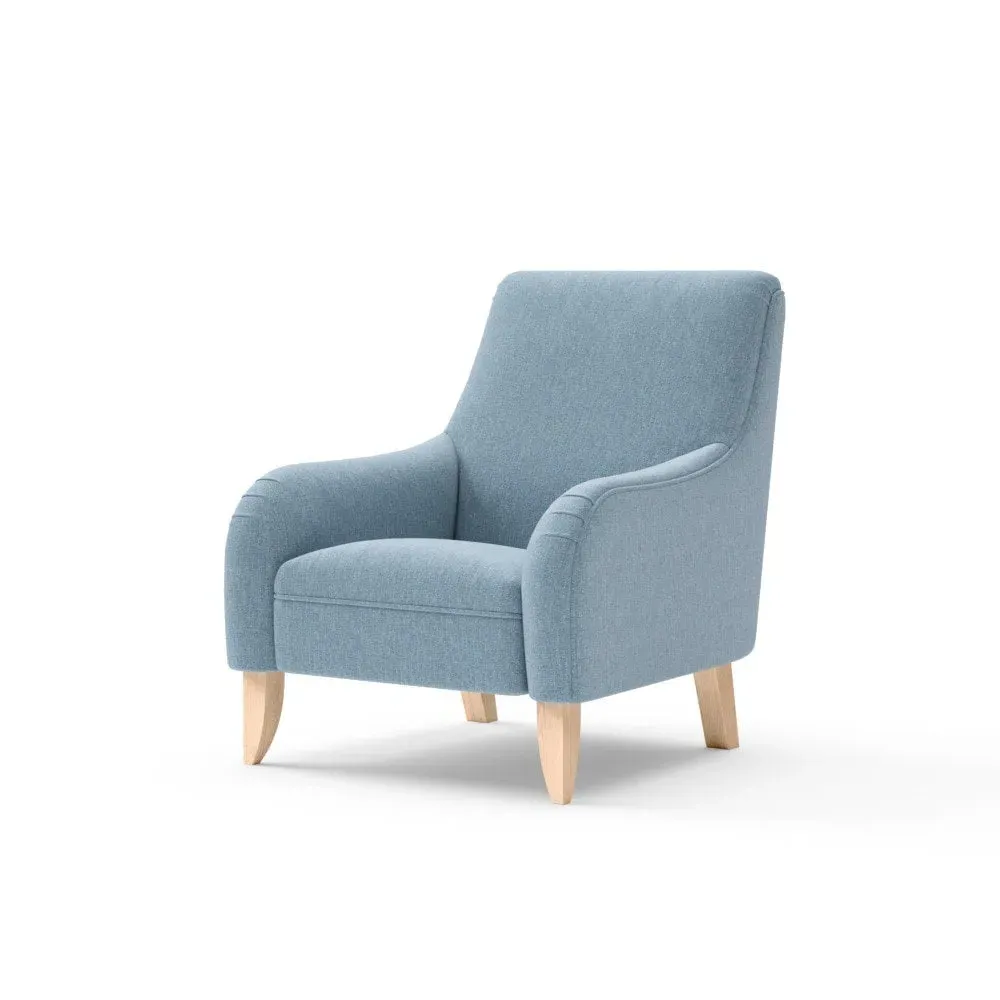 Armchair - Teal, Rustic Weave