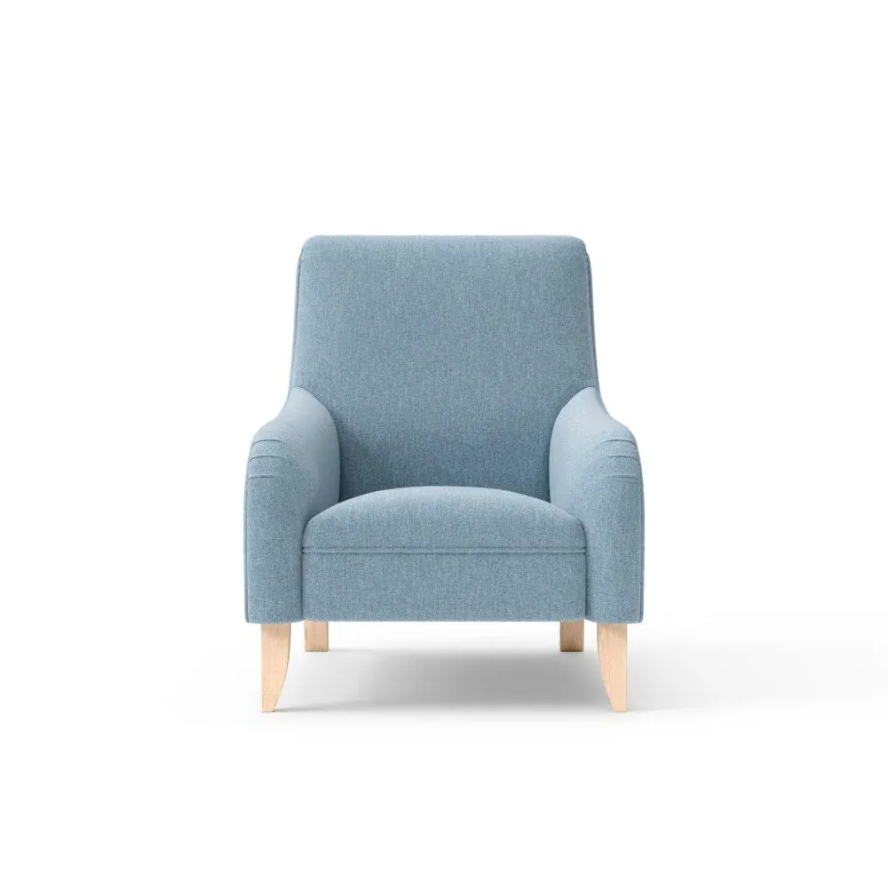 Armchair - Teal, Rustic Weave