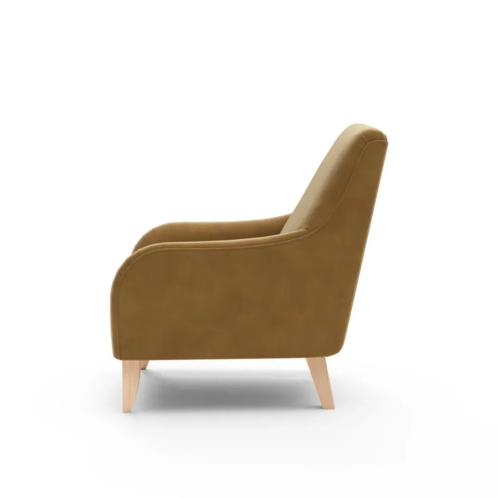 Armchair - Yellow, Matt Velvet