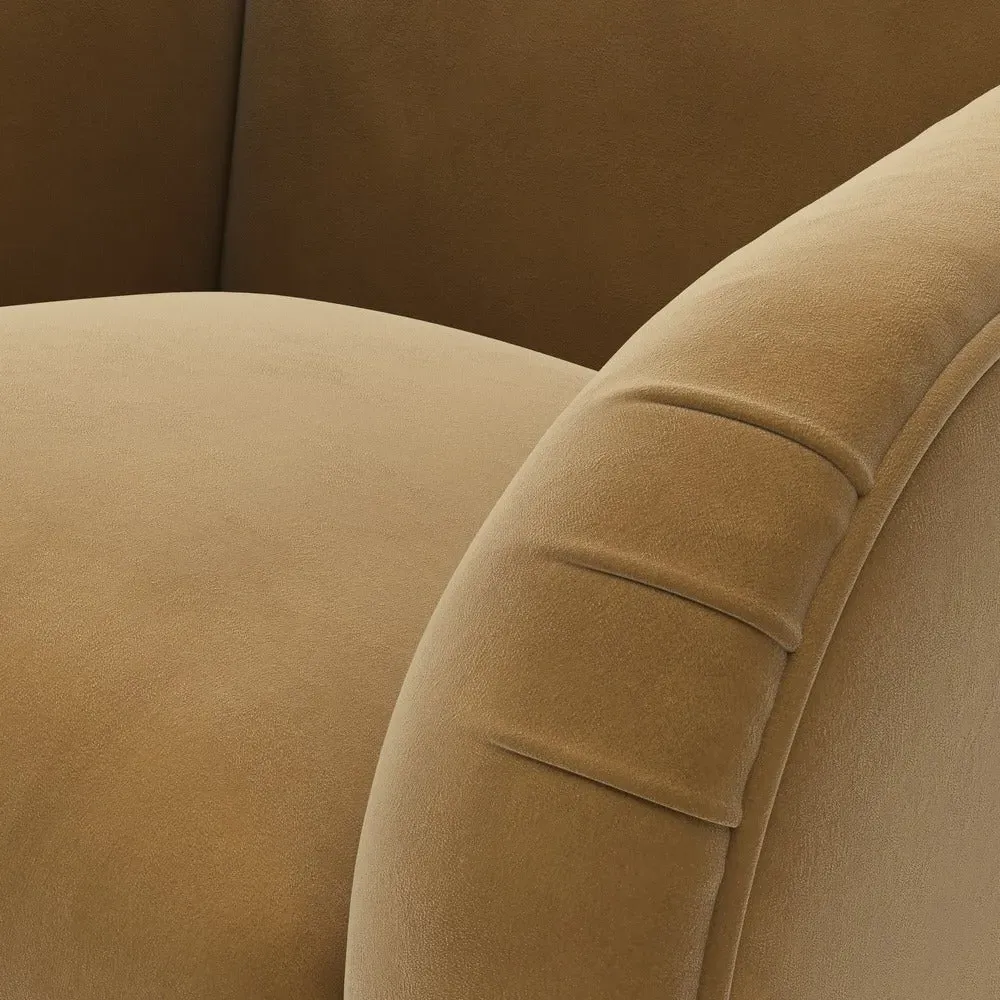 Armchair - Yellow, Matt Velvet