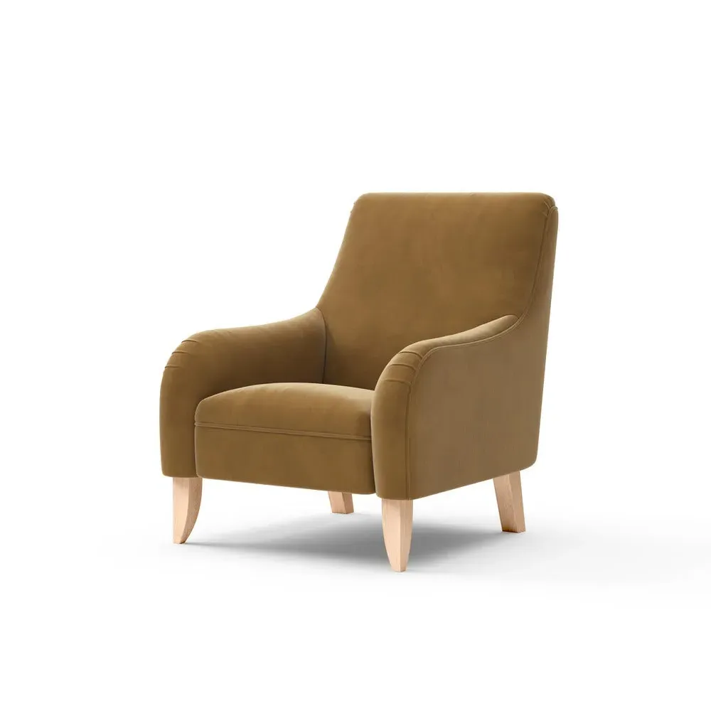 Armchair - Yellow, Matt Velvet