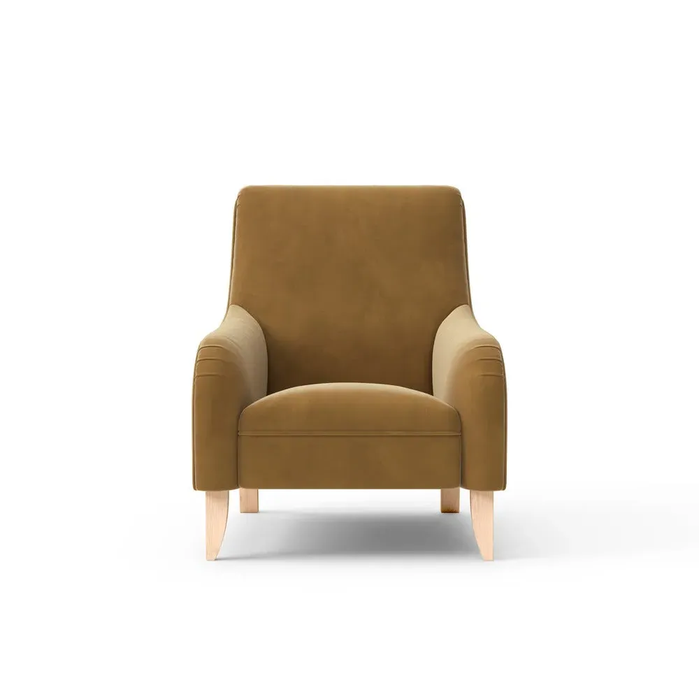 Armchair - Yellow, Matt Velvet