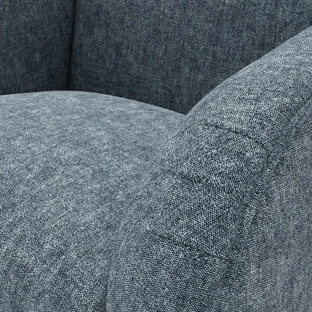 Occasional Upholstery Armchair - Mid Blue, Aquaclean Oxford