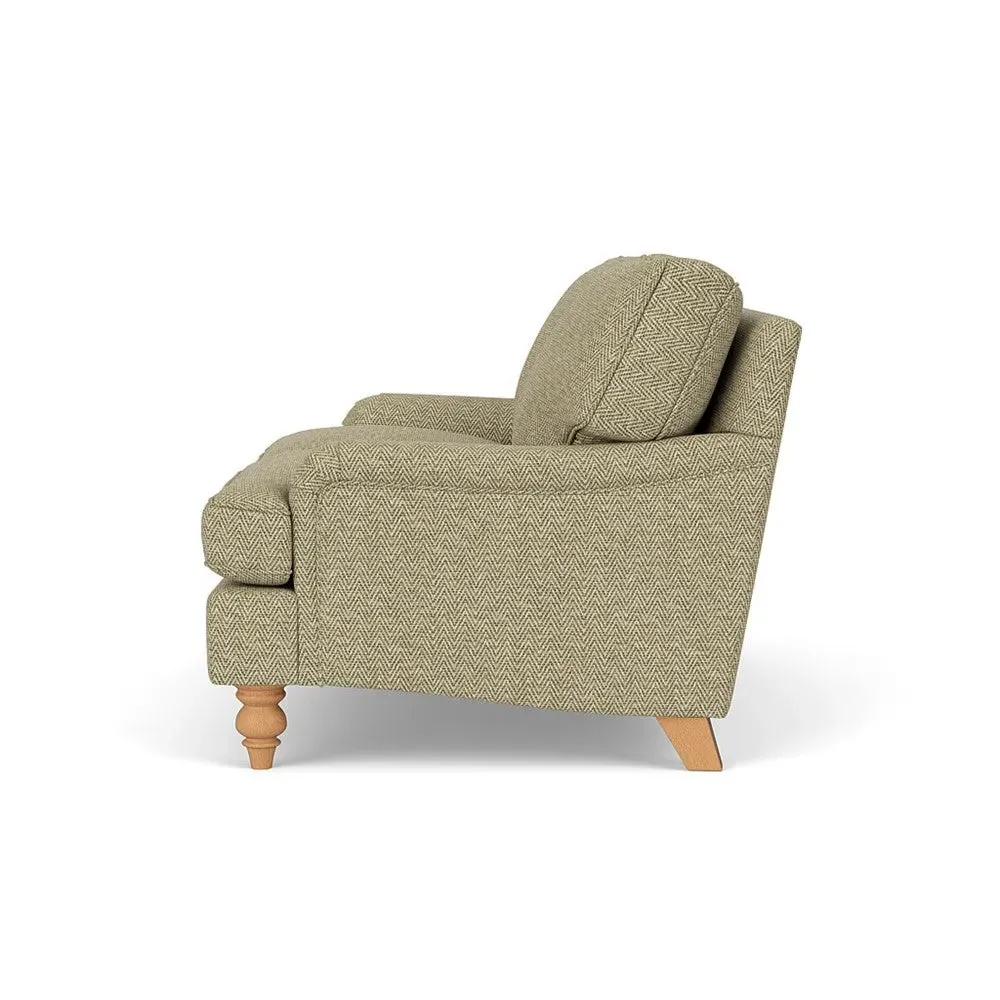 2-Seater Sofa - Apple, Herringbone Weave