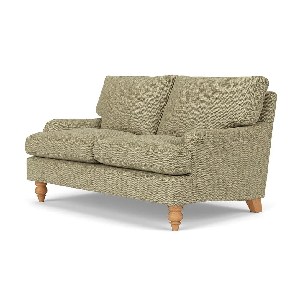 2-Seater Sofa - Apple, Herringbone Weave