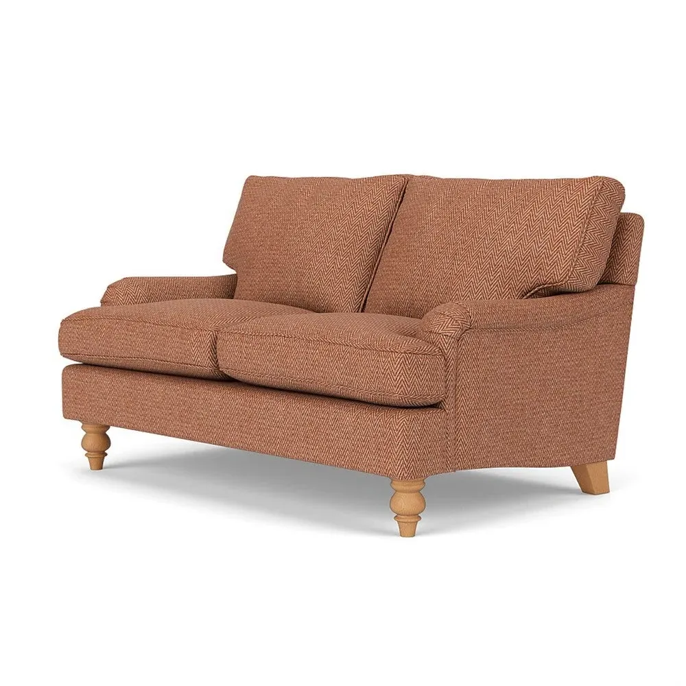 2-Seater Sofa - Brick, Herringbone Weave