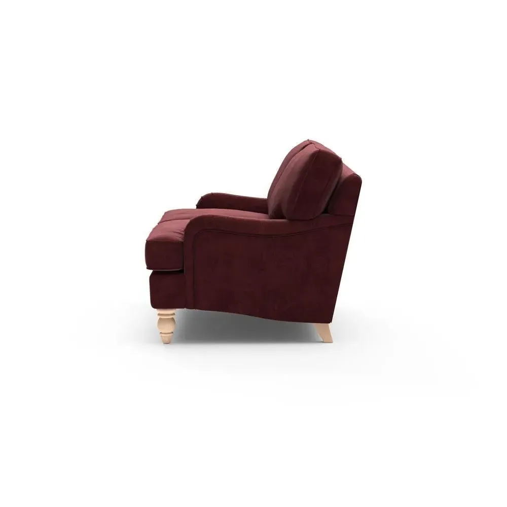 2-Seater Sofa - Dark Rosehip, Matt Velvet