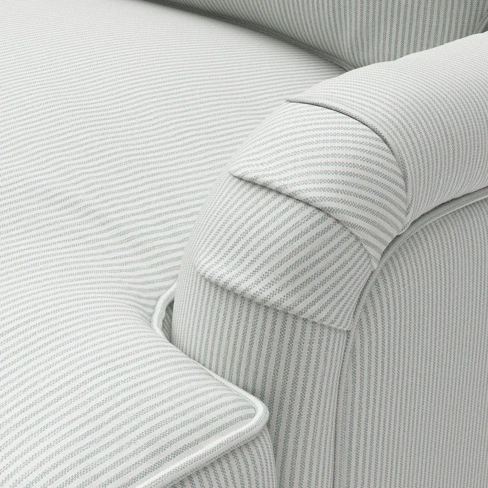 2-Seater Sofa - Duck Egg, Broadway Stripe