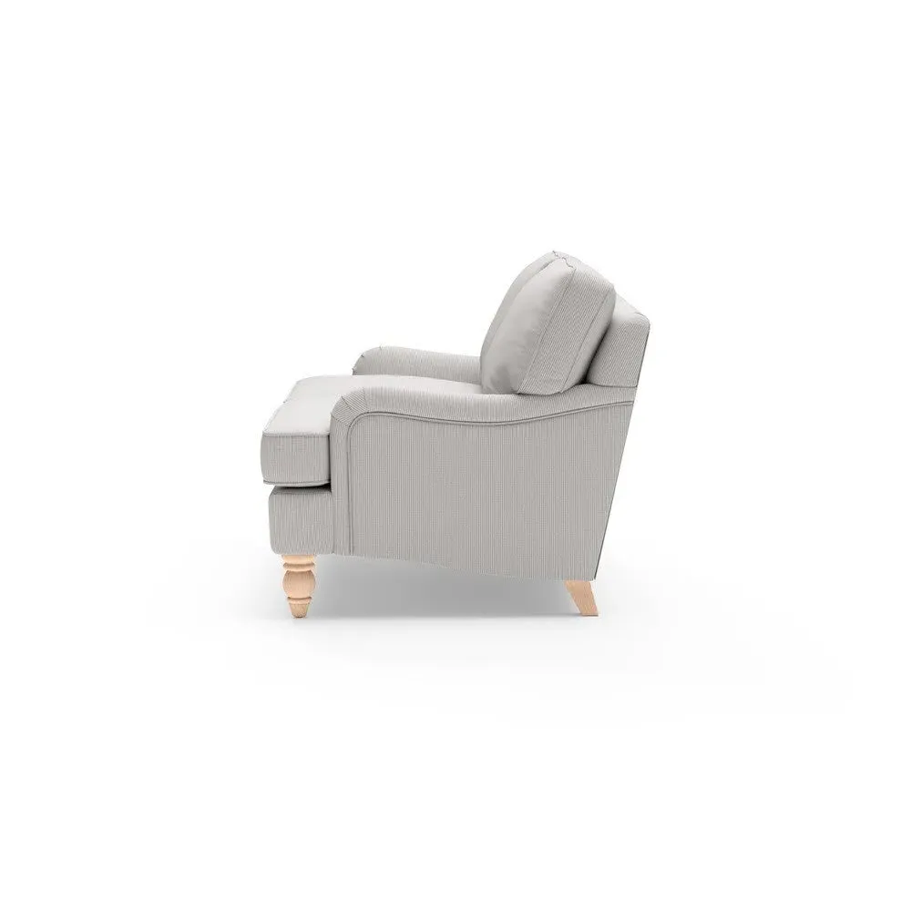 2-Seater Sofa - Grey, Broadway Stripe