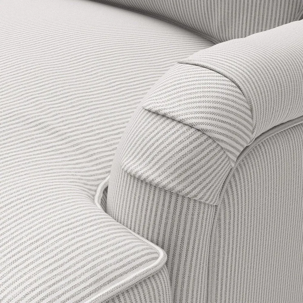 2-Seater Sofa - Grey, Broadway Stripe