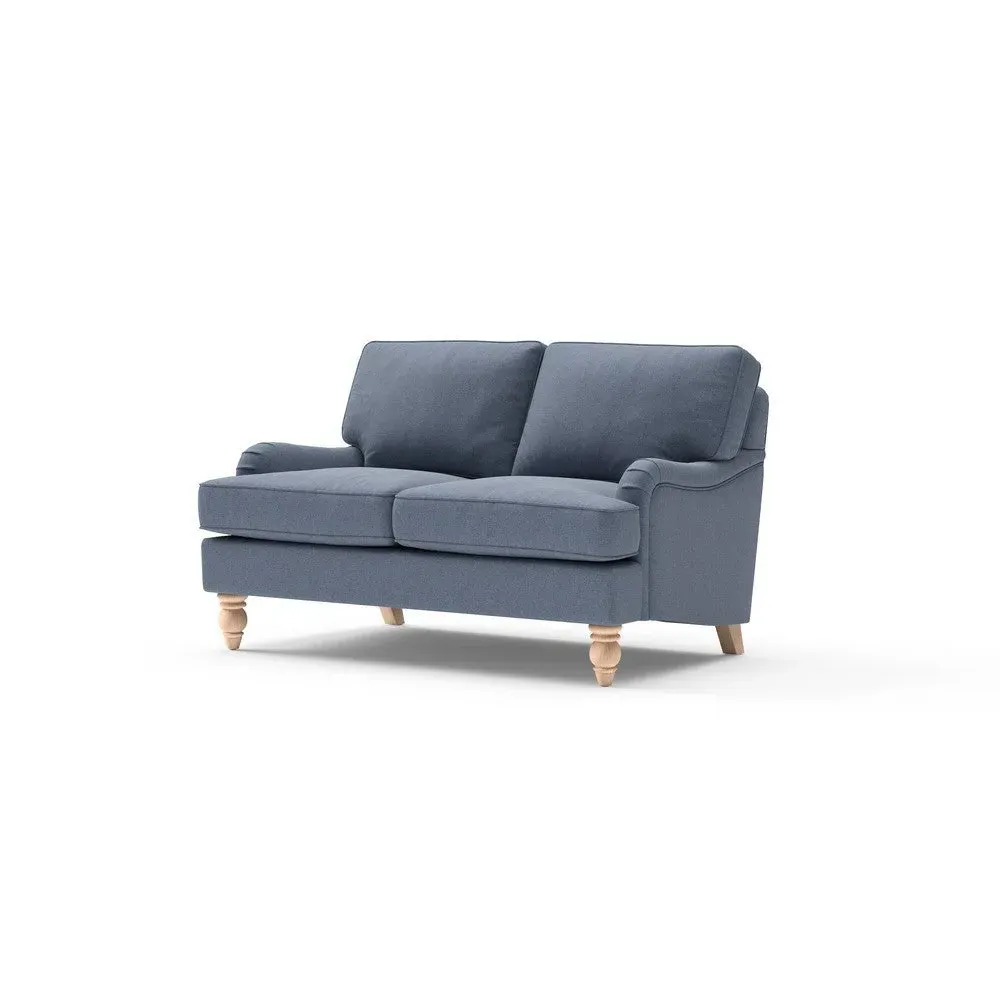 2-Seater Sofa - Indigo, House Linen Mix