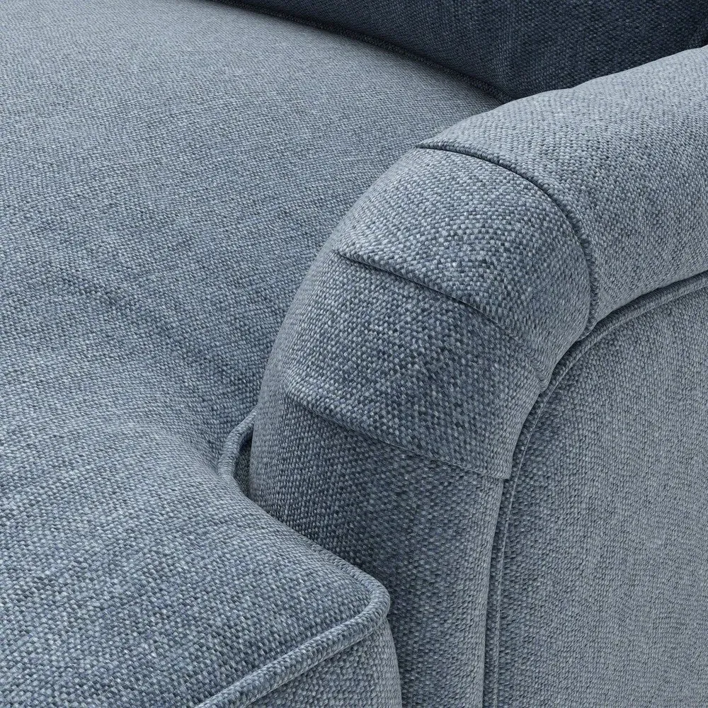 2-Seater Sofa - Indigo, Rustic Weave