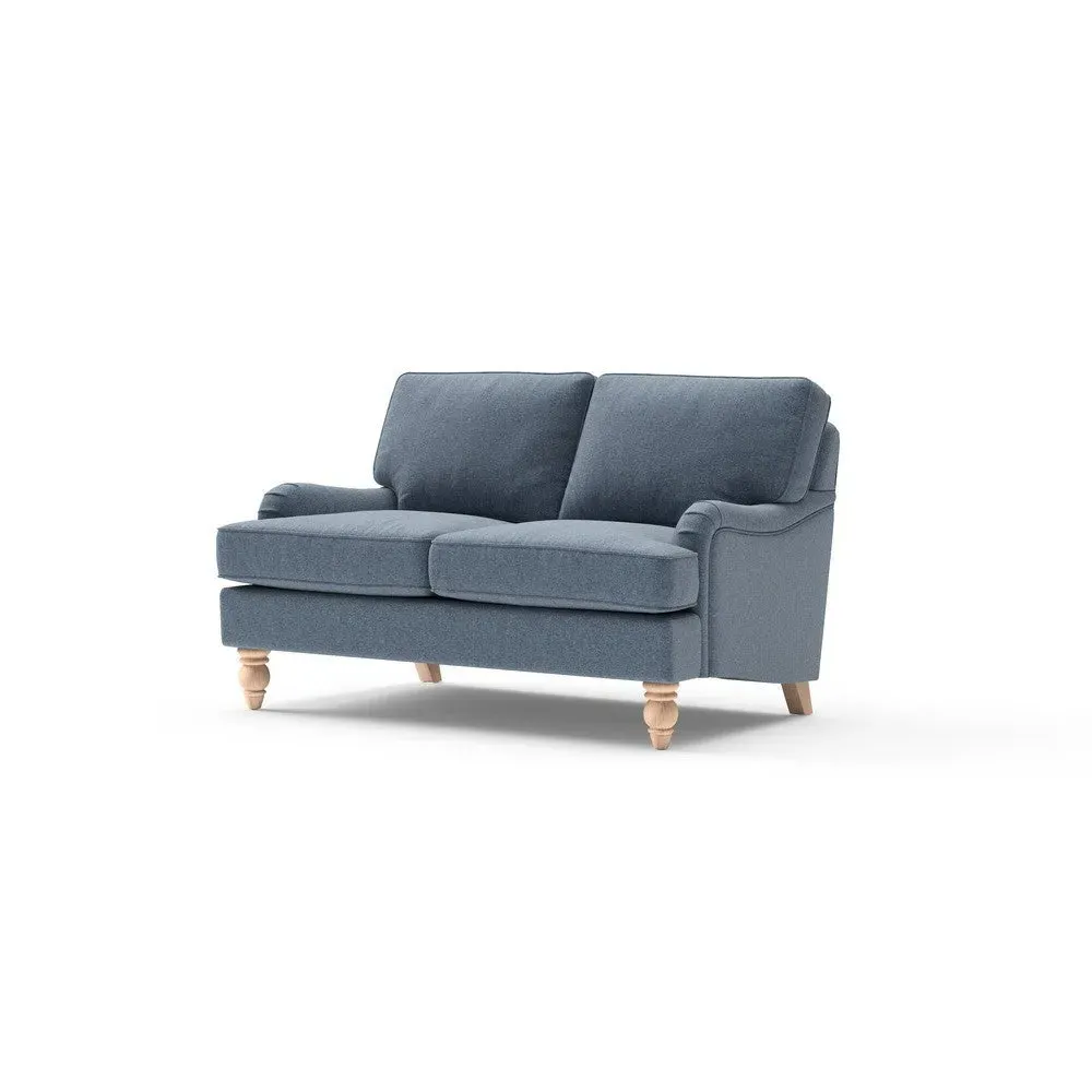 2-Seater Sofa - Indigo, Rustic Weave