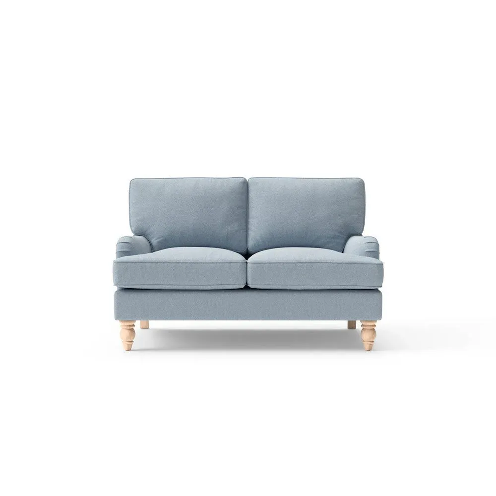 2-Seater Sofa - Light Grey, Chunky Cotton image
