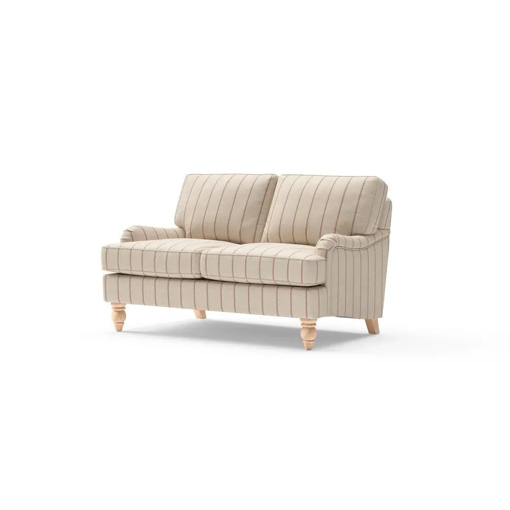 2-Seater Sofa - Raspberry, Compton Stripe