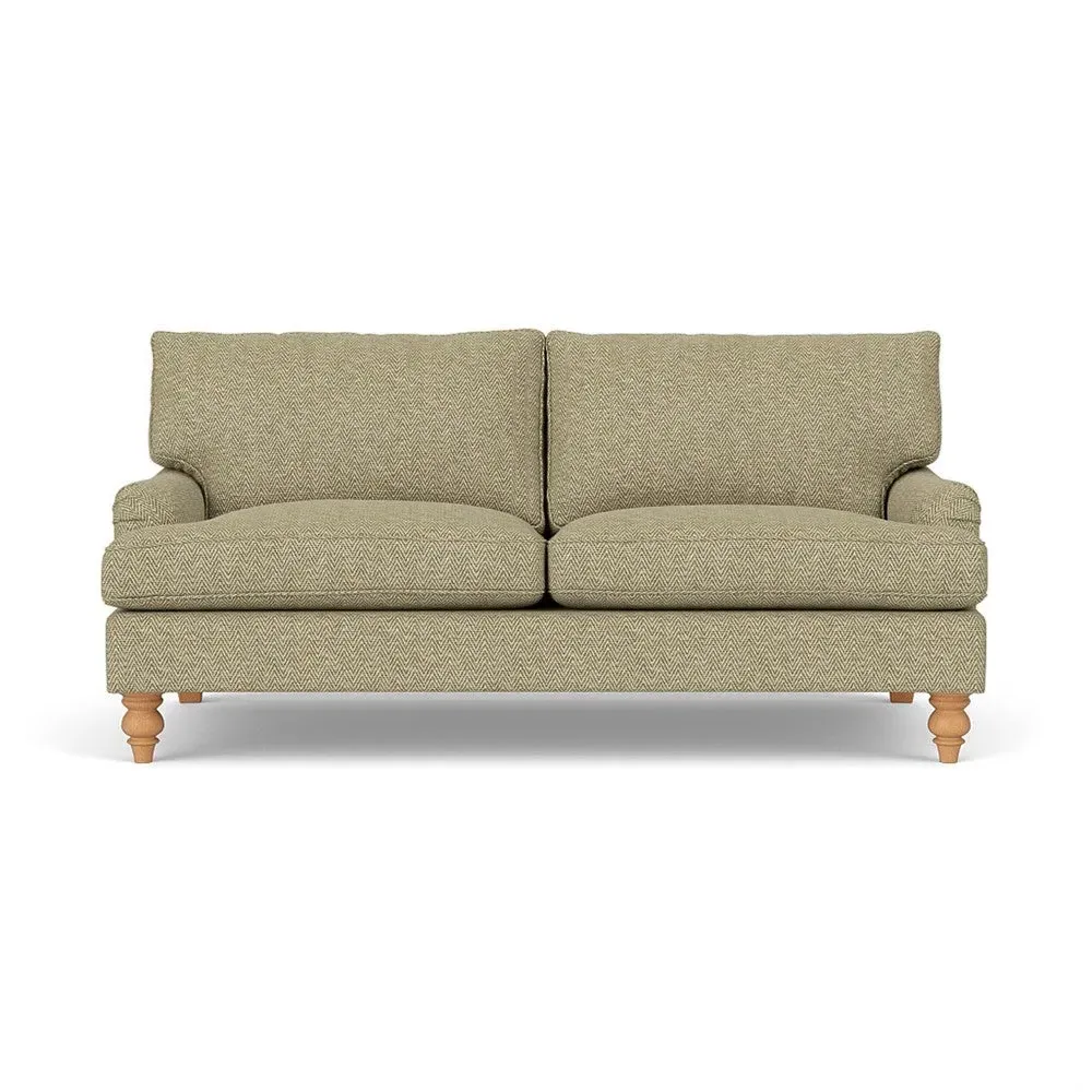 3-Seater Sofa - Apple, Herringbone Weave